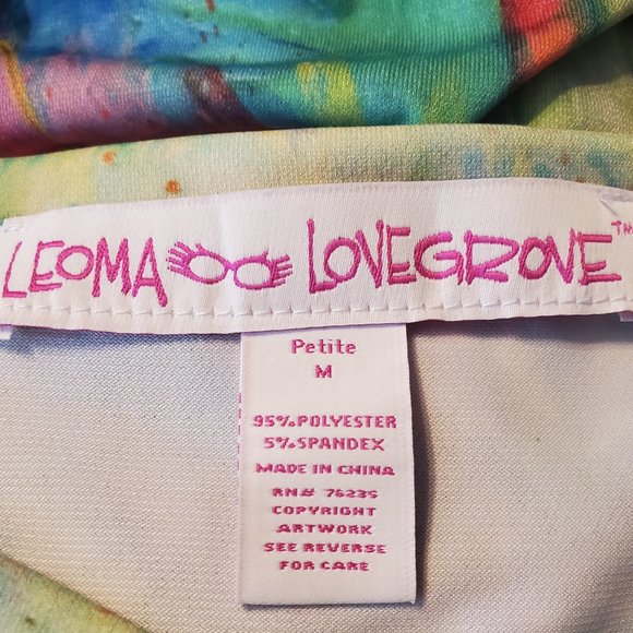 LEOMA LOVEGROVE Tunic/Dress with Pink Flamingos  Size MP - Picture 7 of 7